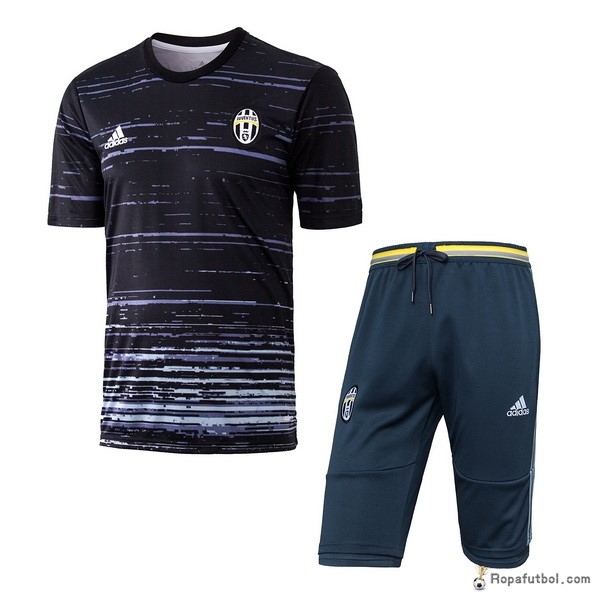 Camiseta Entrenamiento Juventus Conjunto Completo 2017/18 Negro Azul